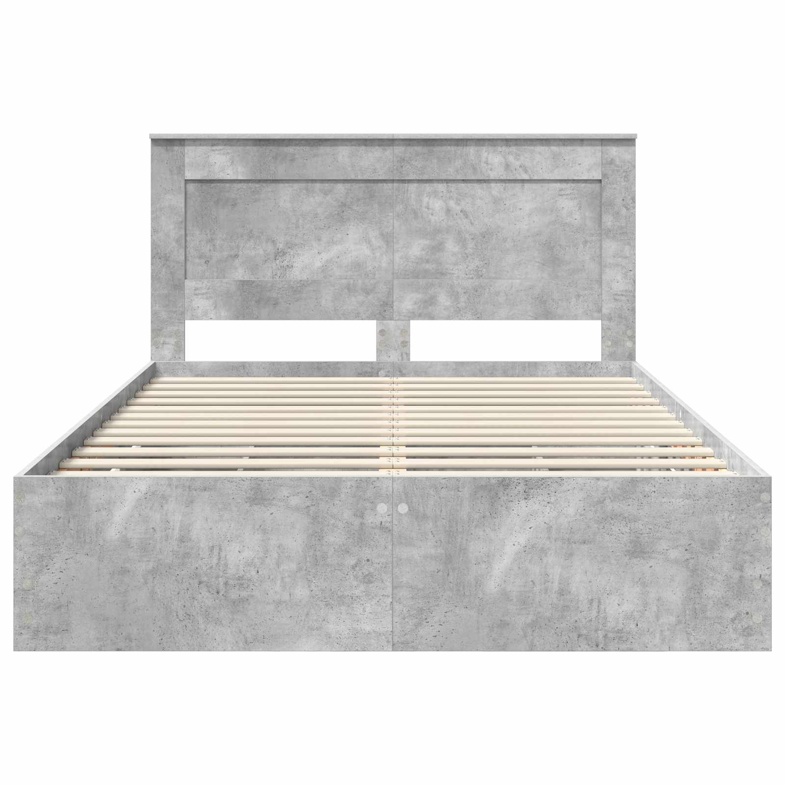 Struttura del letto con cassetto Grigio cemento 140 x 200 cm | homemem39