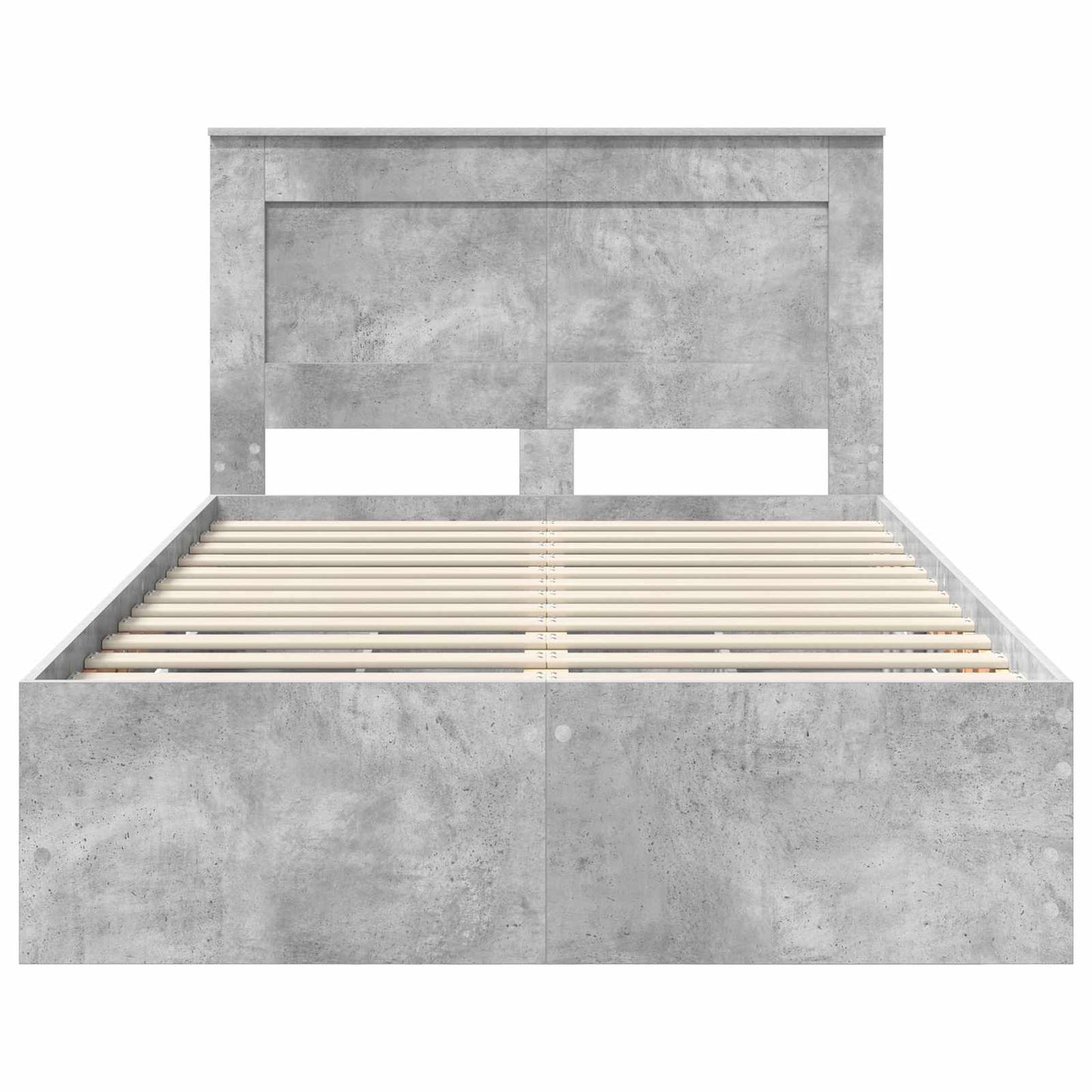 Struttura del letto con cassetto Grigio cemento 135 x 190 cm | homemem39