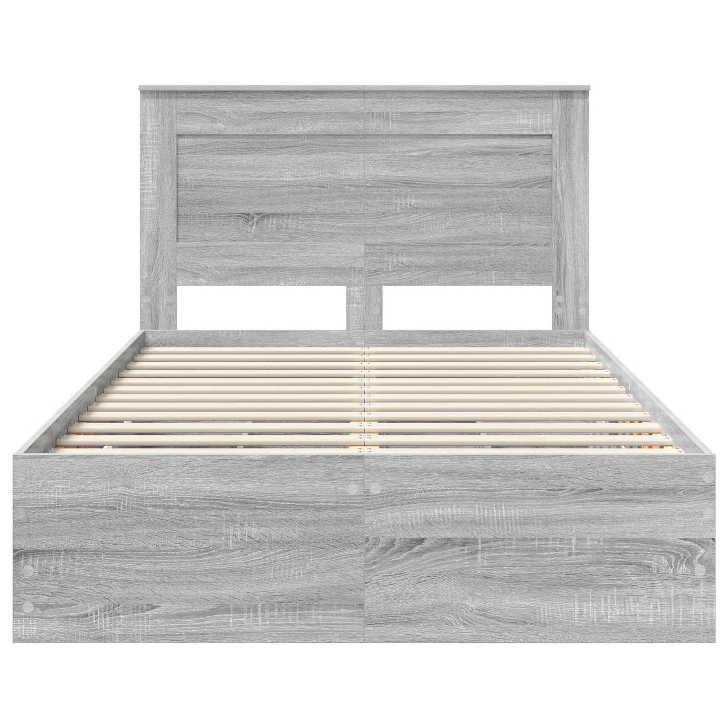 Struttura del letto con cassetto Grigio Sonoma 120 x 190 cm