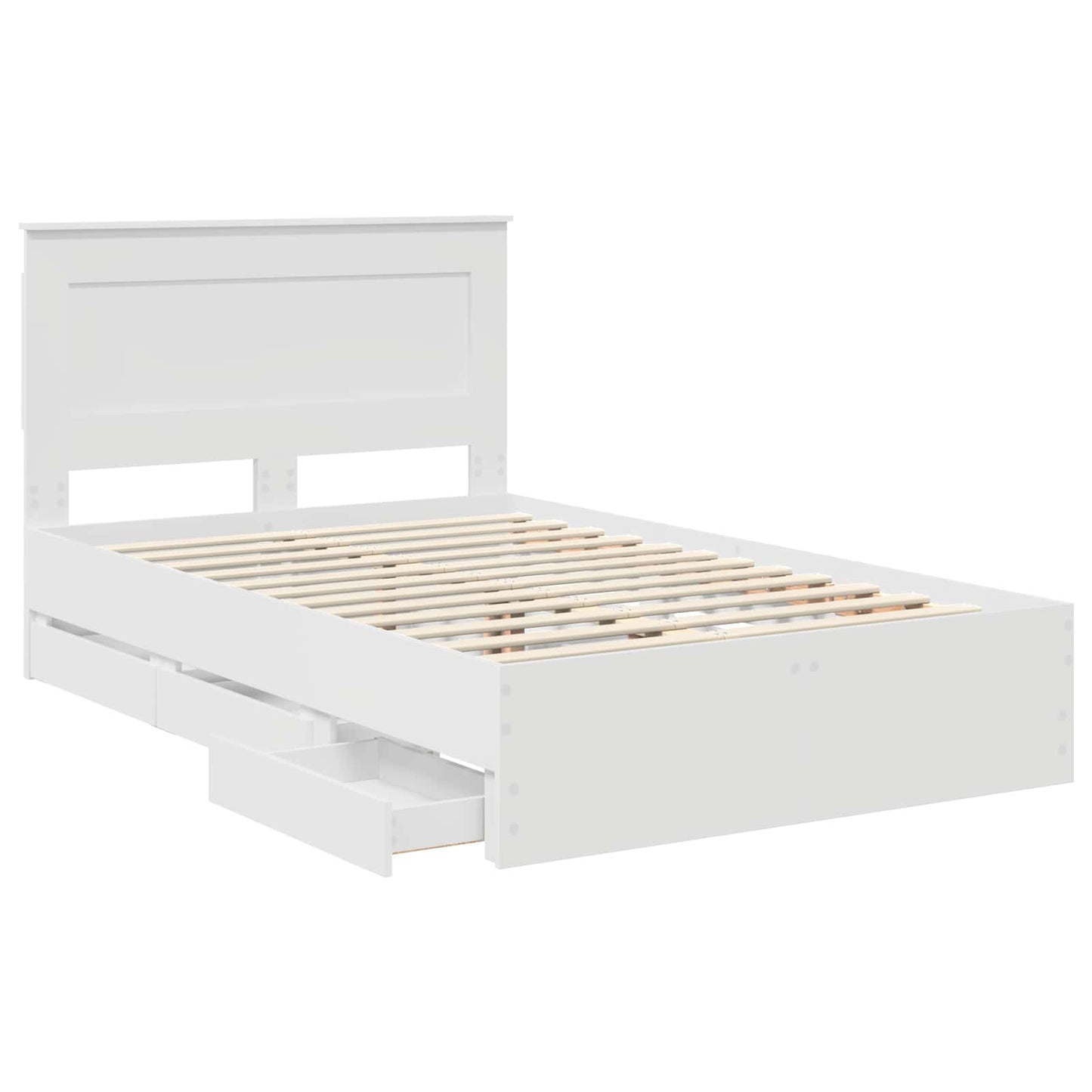 Struttura del letto Bianco 120 x 200 cm Legno Ingegnerizzato