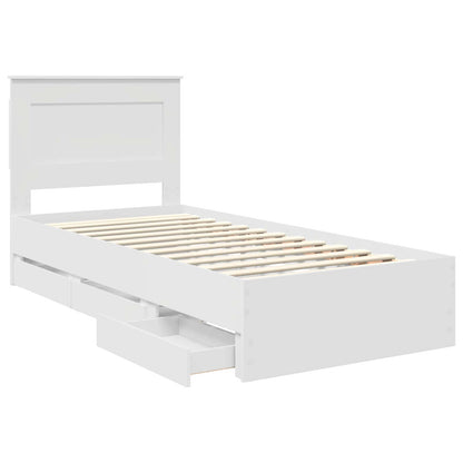 Struttura del letto Bianco 90 x 190 cm Legno Ingegnerizzato