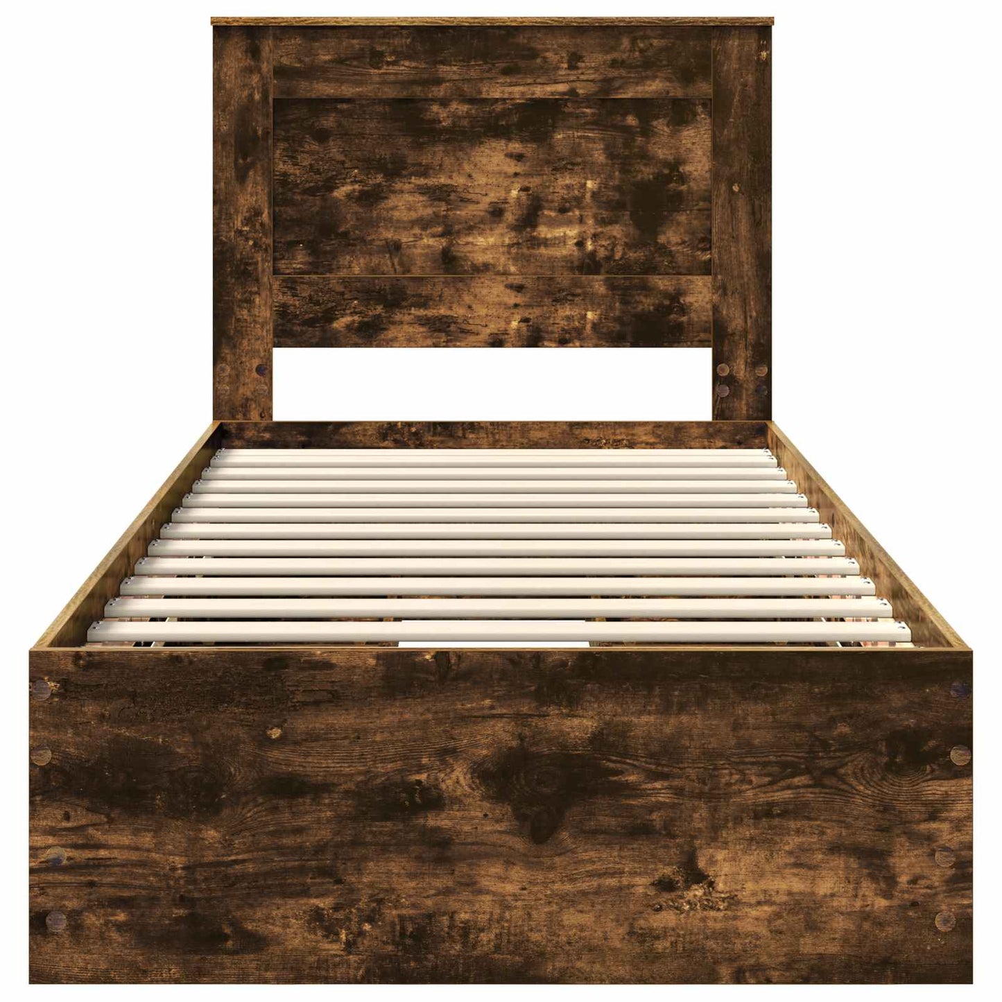 Struttura del letto con cassetto Rovere fumé 90 x 190 cm