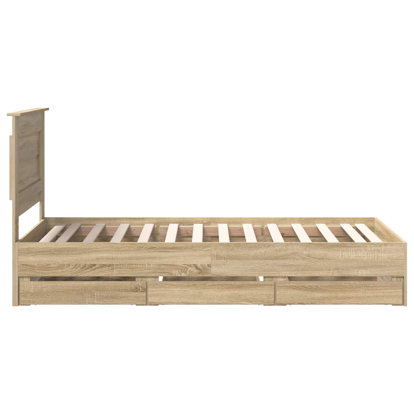 Struttura del letto con cassetto Rovere Sonoma 75 x 190 cm | homemem39