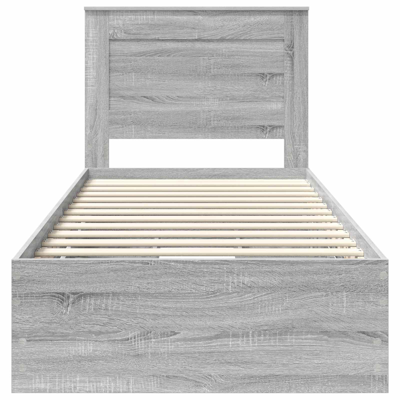 Struttura del letto con cassetto Grigio Sonoma 75 x 190 cm | homemem39