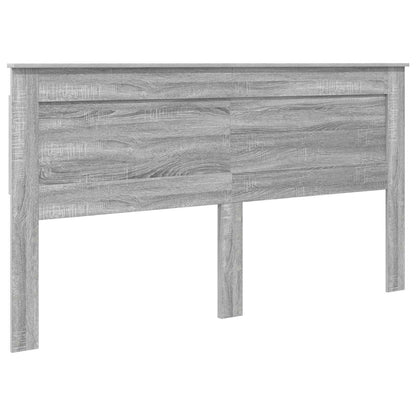 Letto con Contenitore con testiera Grigio Sonoma 200 x 200 cm | homemem39