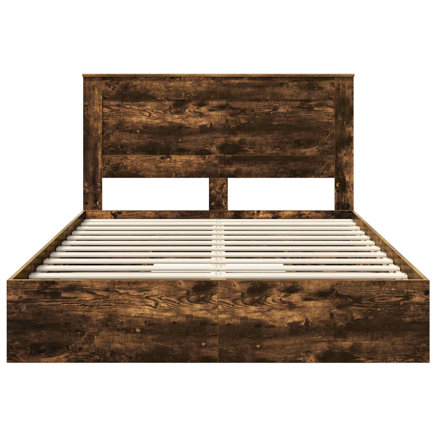 Letto con Contenitore con testiera Rovere fumé 160 x 200 cm | homemem39
