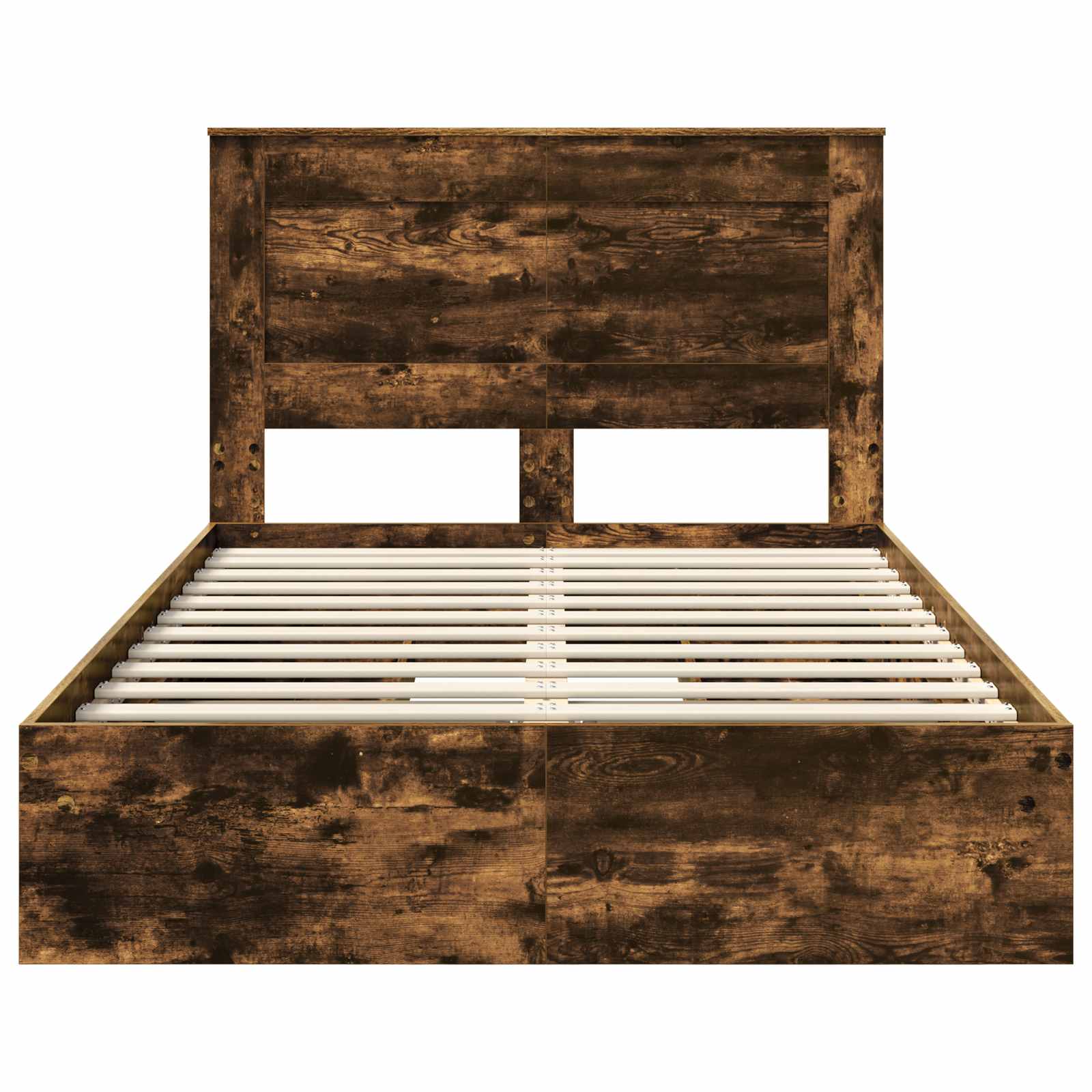 Letto con Contenitore con testiera Rovere fumé 135 x 190 cm | homemem39