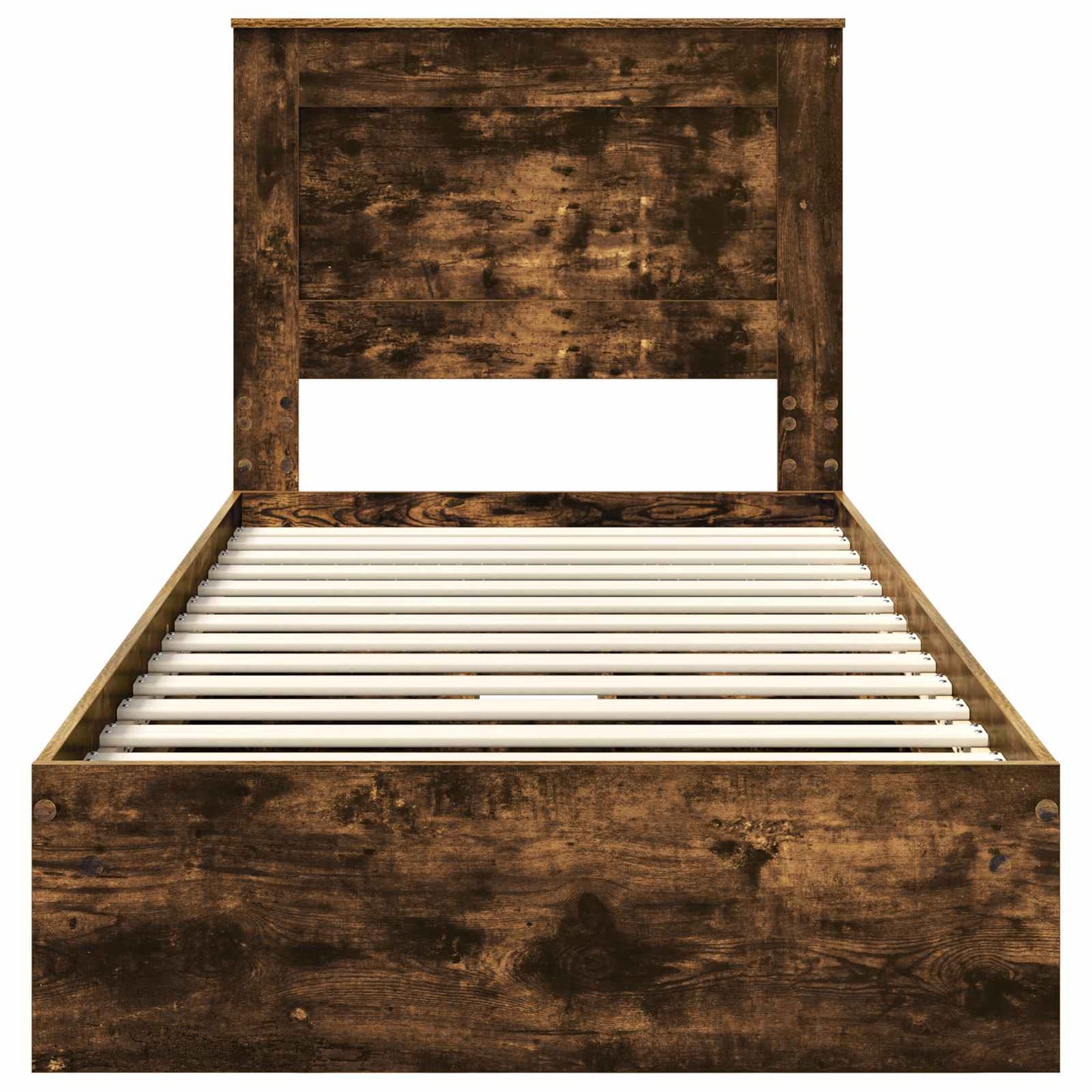 Letto con Contenitore Rovere fumé 75 x 190 cm Legno multistrato | homemem39
