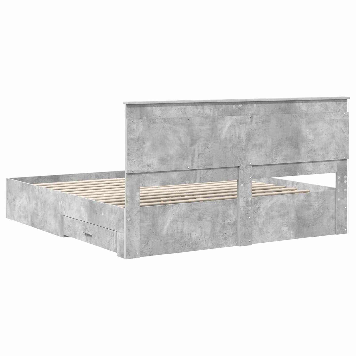 Struttura del letto con cassetto con testiera Legno multistrato | homemem39