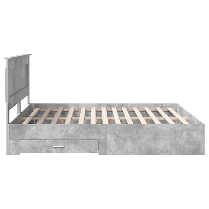 Struttura del letto con cassetto con testiera Legno multistrato | homemem39