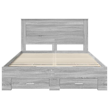 Struttura del letto con cassetto con testiera Legno multistrato | homemem39