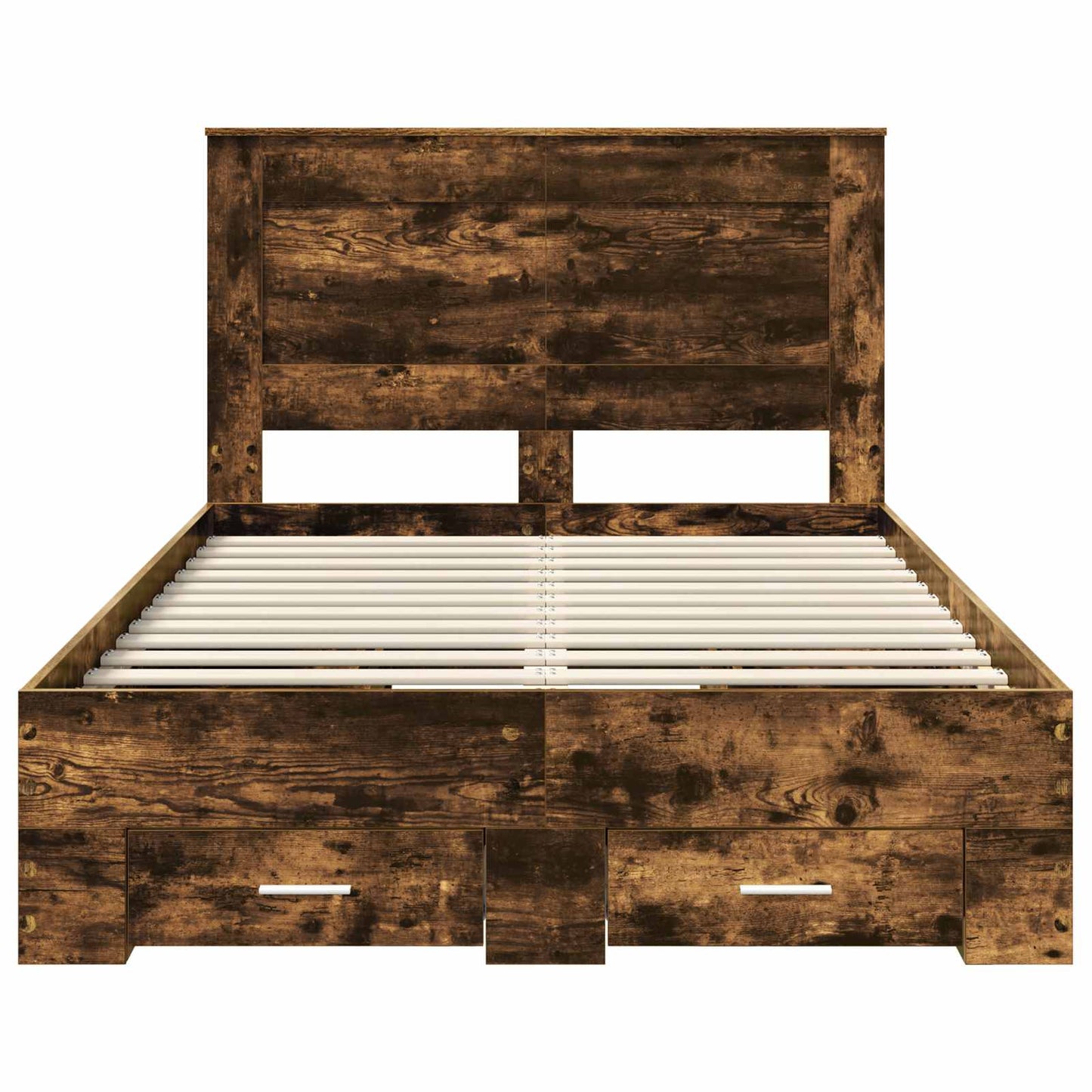 Struttura del letto Rovere fumé 135 x 190 cm Legno multistrato | homemem39