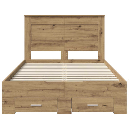 Struttura del letto Rovere artigianale 120 x 190 cm | homemem39