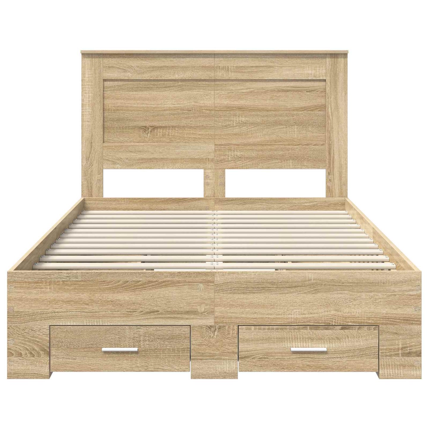 Struttura del letto con testiera Rovere Sonoma 120 x 200 cm | homemem39