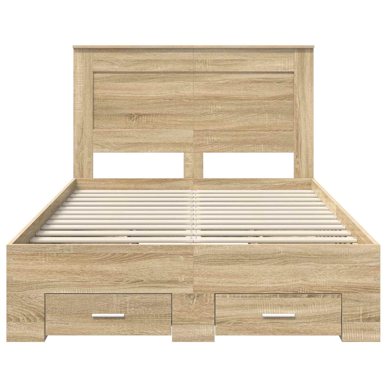 Struttura del letto con testiera Rovere Sonoma 120 x 200 cm | homemem39