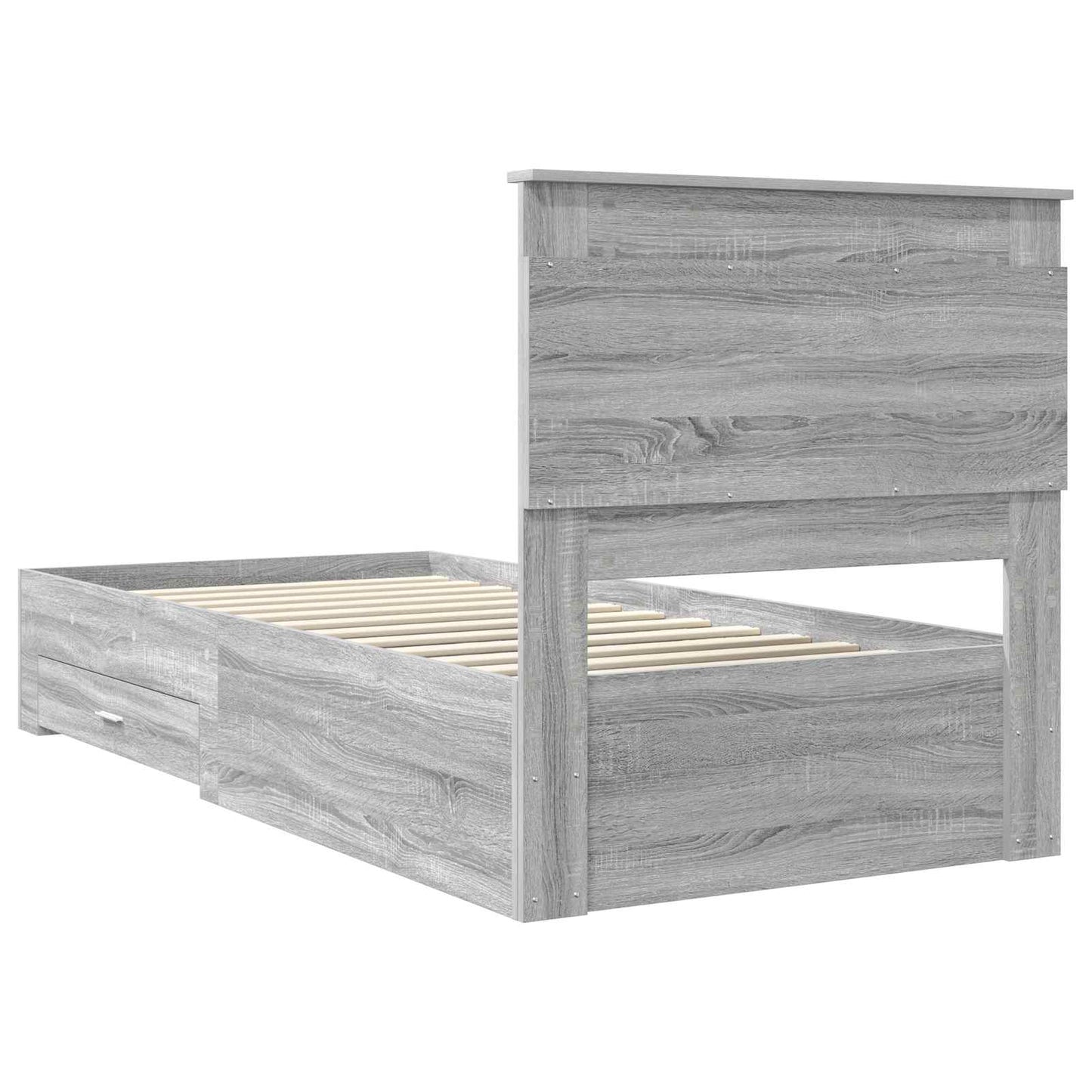 Struttura del letto con cassetto con testiera Legno multistrato | homemem39