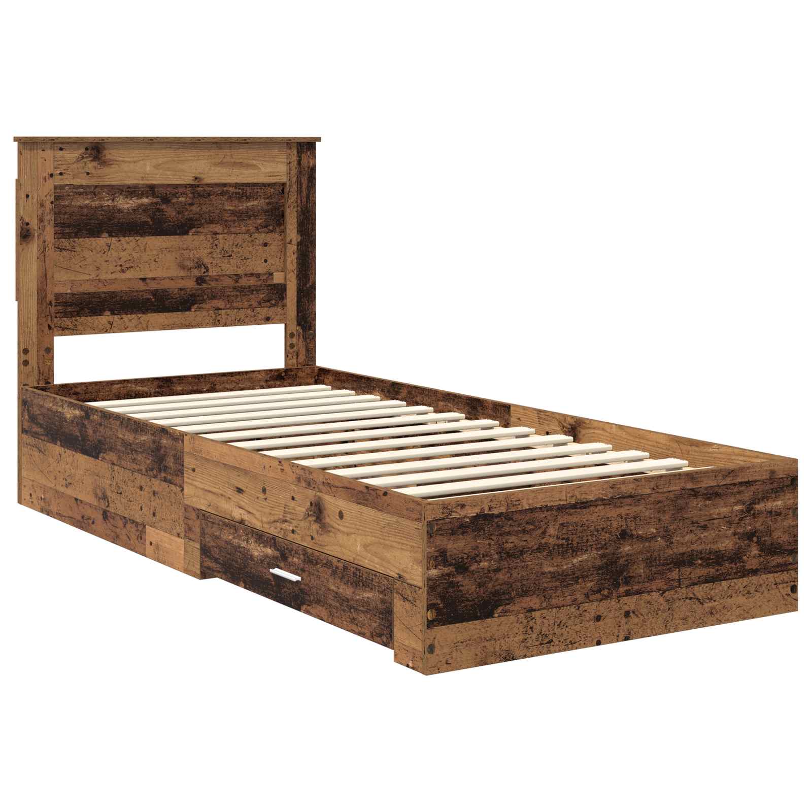 Struttura del letto con cassetto con testiera Legno multistrato | homemem39