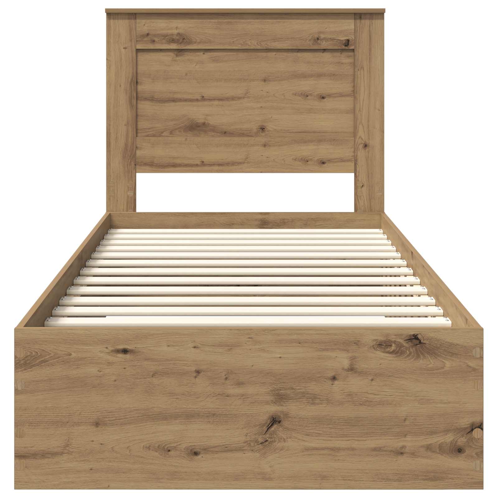 Struttura del letto Rovere artigianale 100 x 200 cm | homemem39