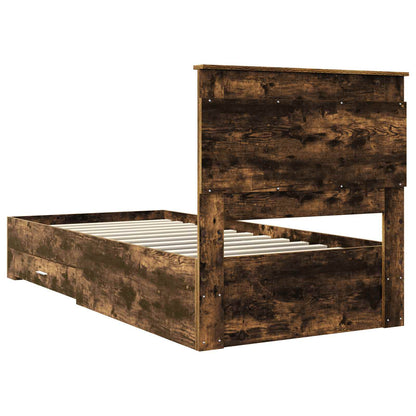 Struttura del letto con cassetto con testiera Legno multistrato | homemem39