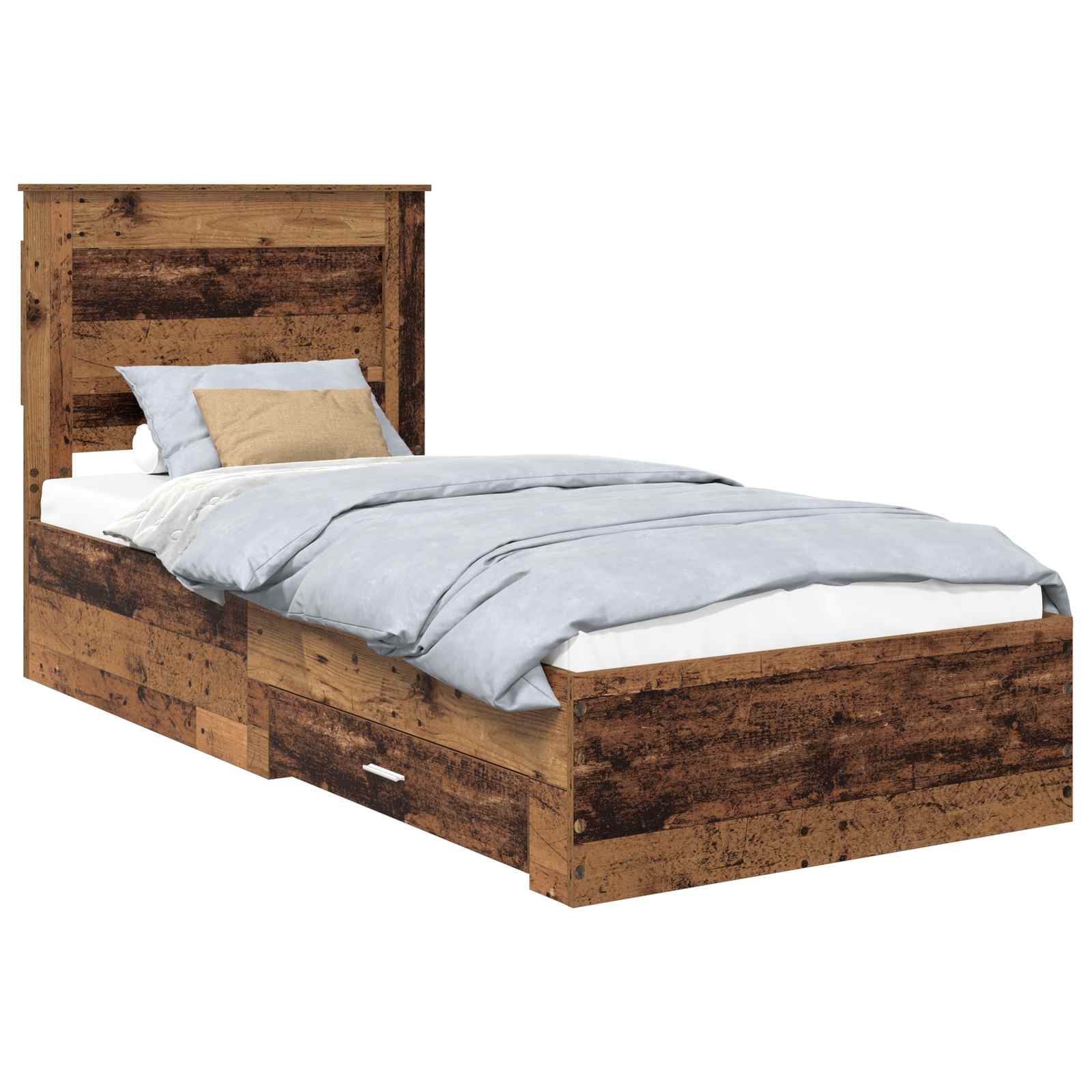 Struttura del letto con cassetto con testiera Legno multistrato | homemem39