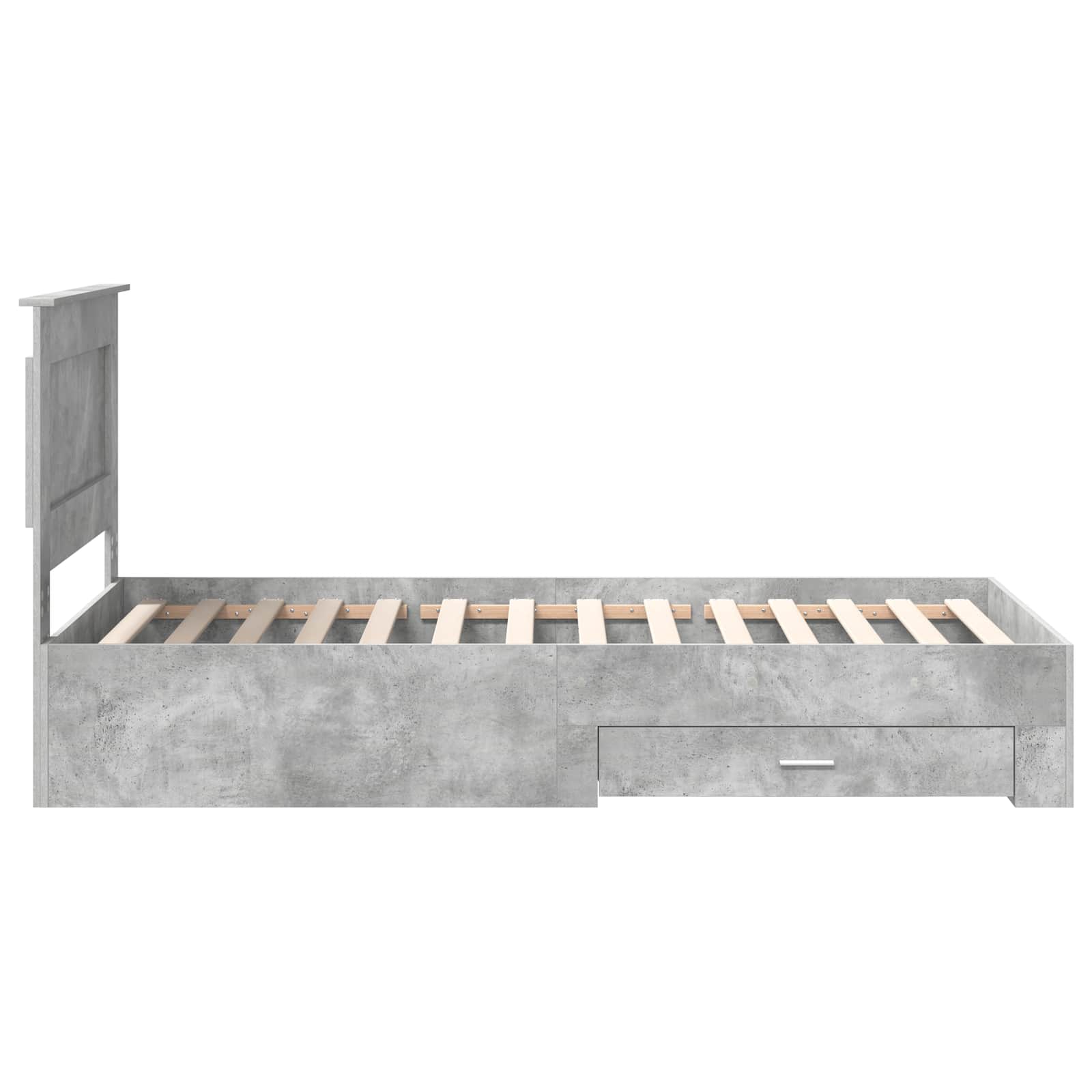 Struttura del letto Grigio Certo e Argento 75 x 190 cm | homemem39