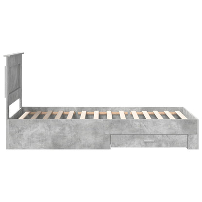 Struttura del letto Grigio Certo e Argento 75 x 190 cm | homemem39