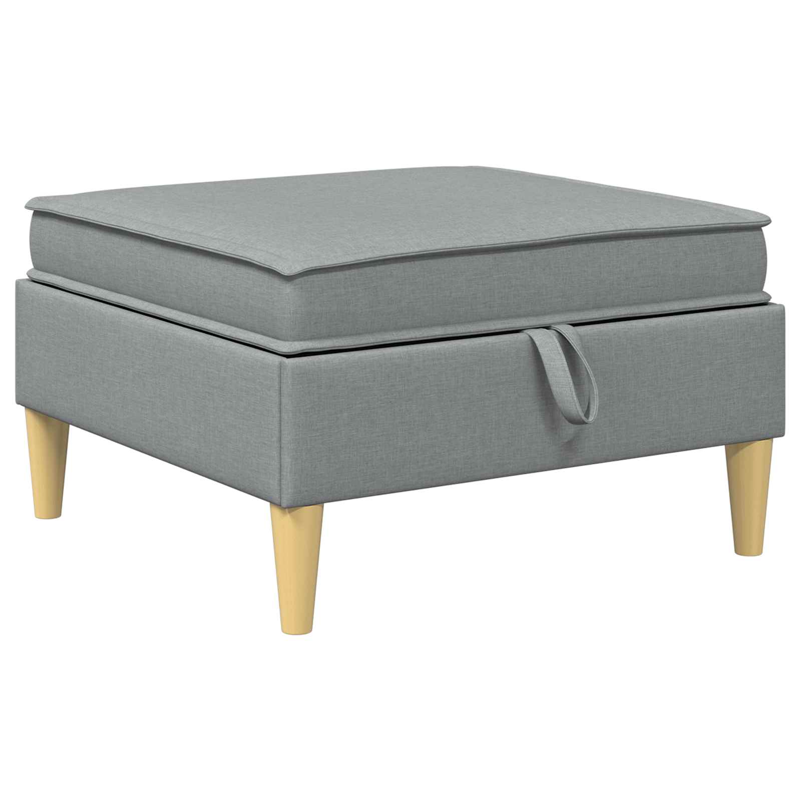 Set di mobili per il soggiorno 4 pcs Grigio Chiaro Tessuto | homemem39