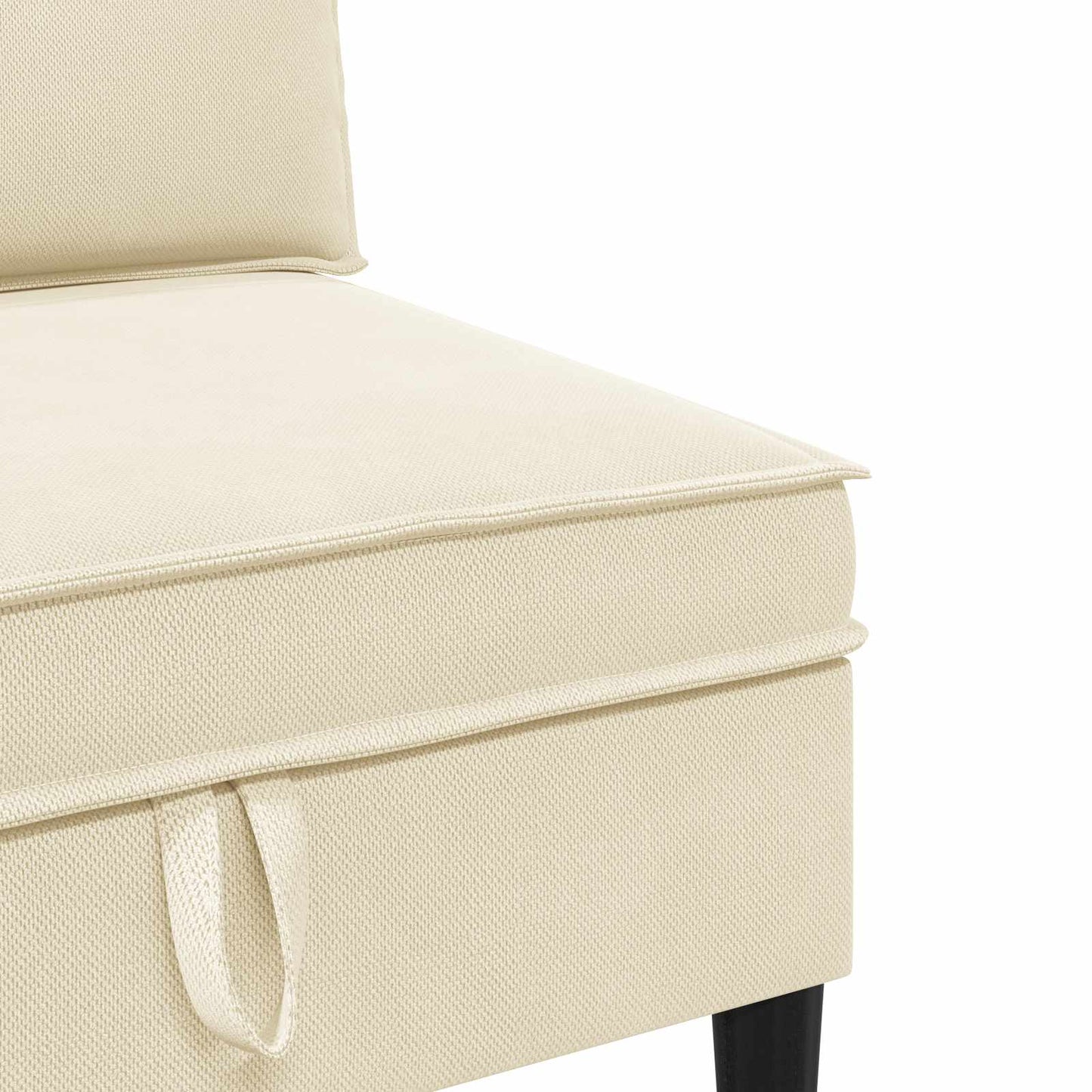 Set di mobili per il soggiorno 4 pcs Crema Tessuto | homemem39
