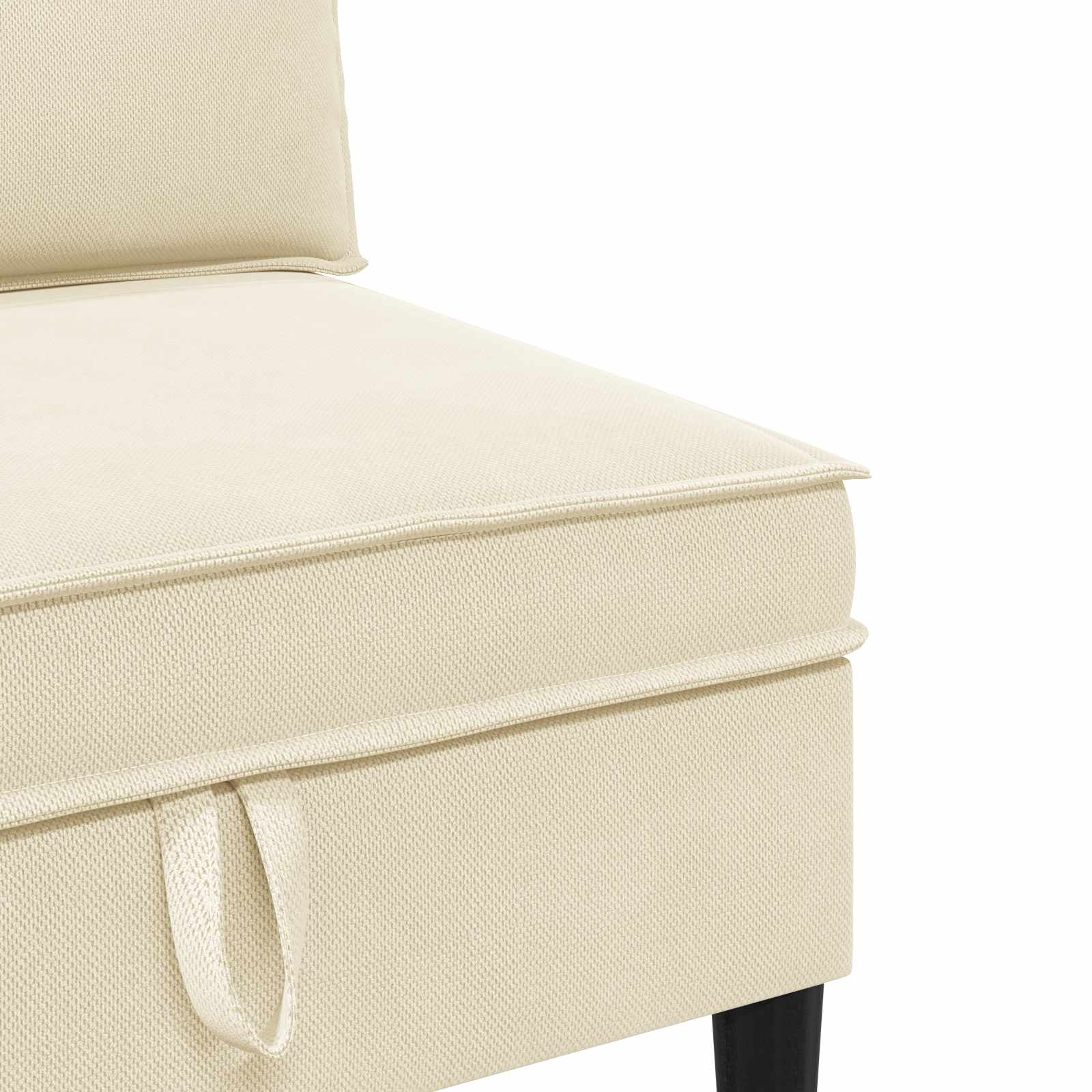 Set di mobili per il soggiorno 4 pcs Crema Tessuto | homemem39
