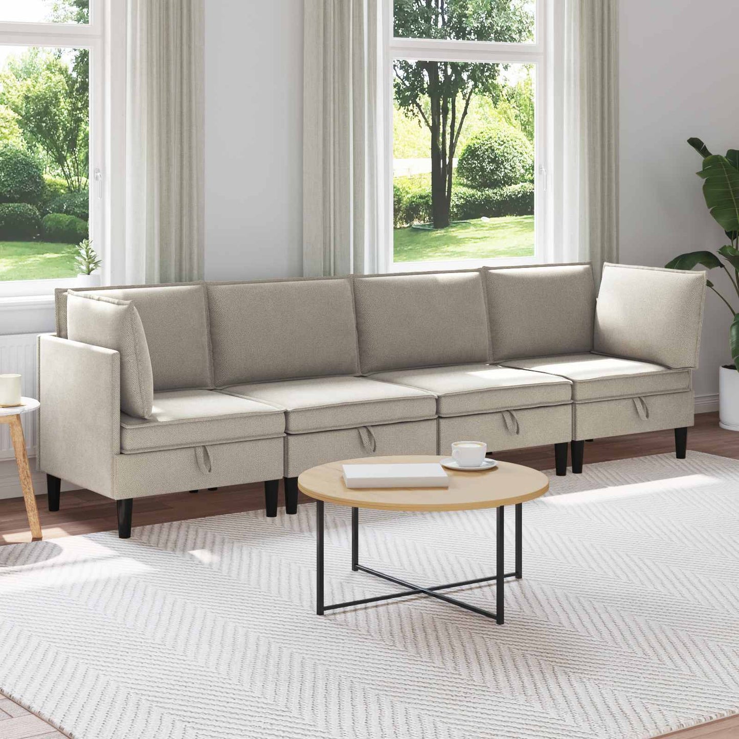 Set di mobili per il soggiorno 4 pcs Avena Tessuto | homemem39