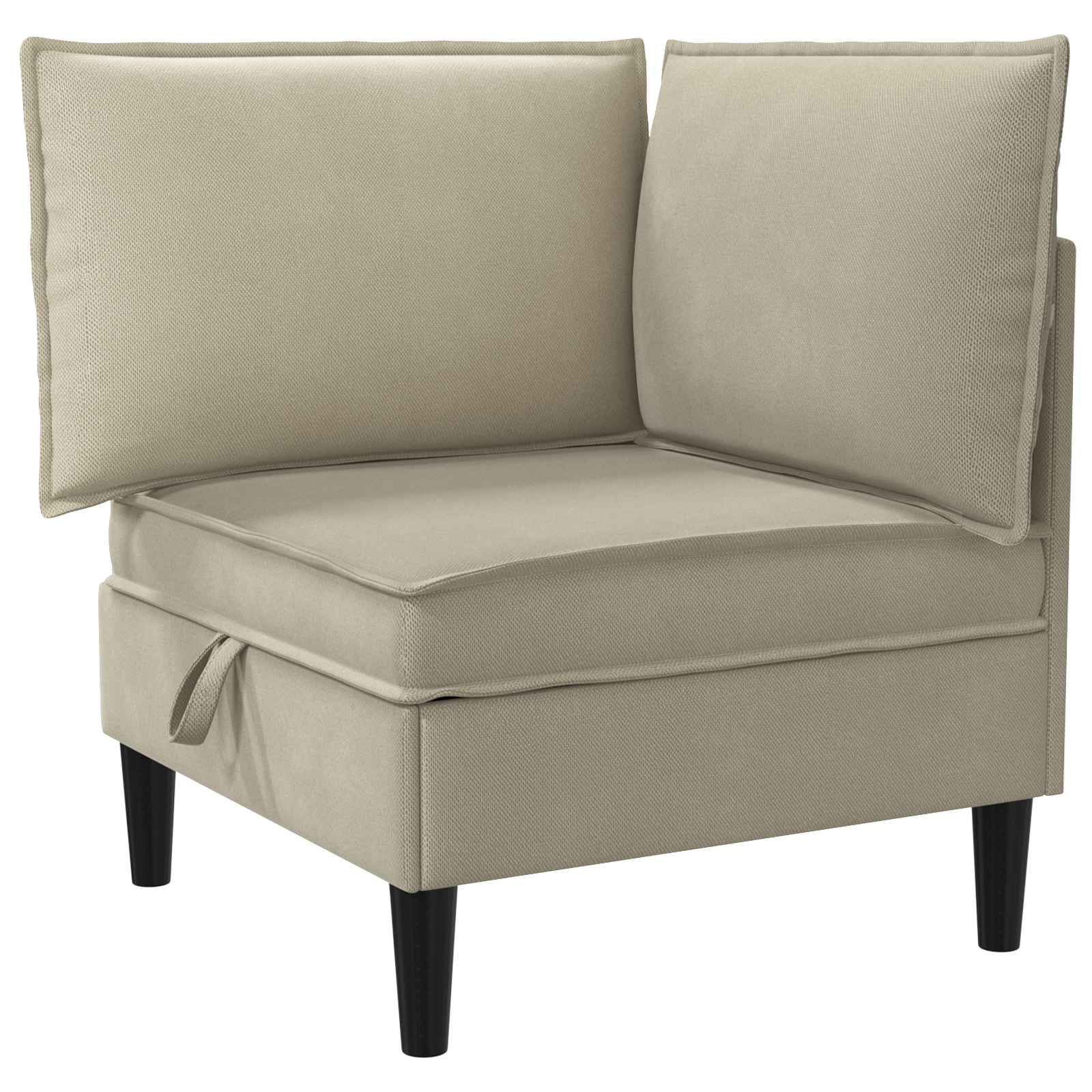 Set di mobili per il soggiorno 3 pcs Sabbia Tessuto | homemem39
