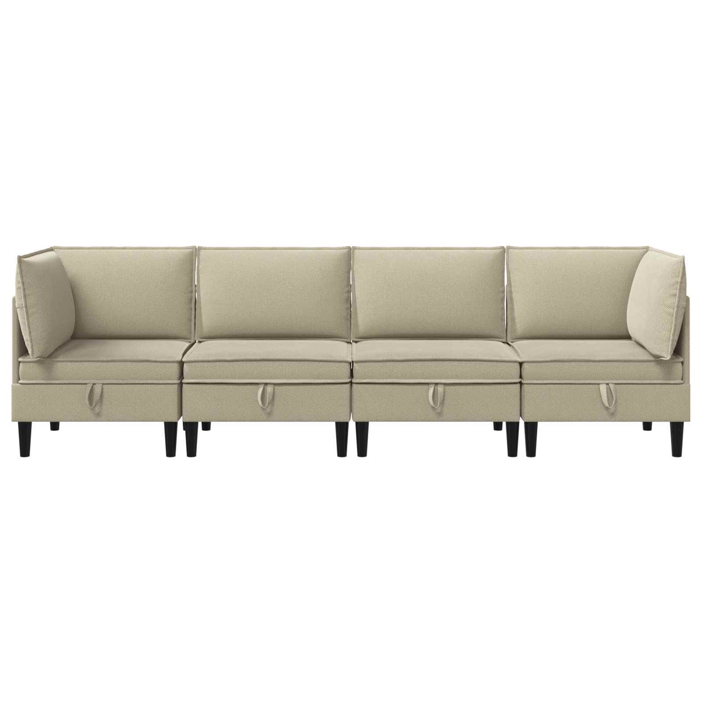 Set di mobili per il soggiorno 4 pcs Sabbia Tessuto | homemem39