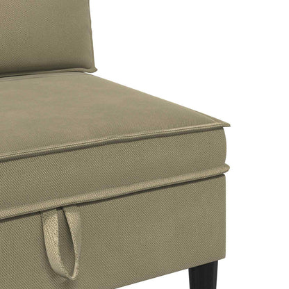 Set di mobili per il soggiorno 3 pcs Cachi Tessuto | homemem39