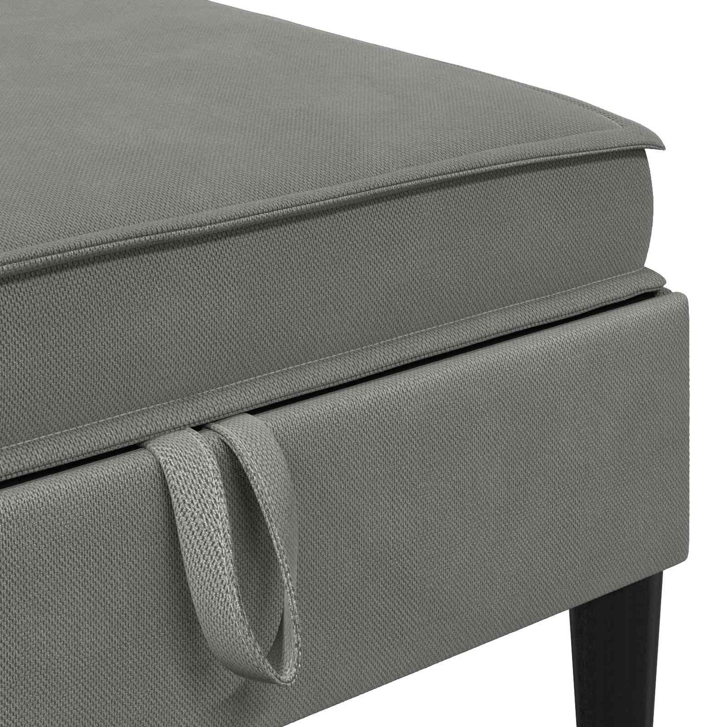 Set di mobili per il soggiorno 6 pcs Grigio scuro Tessuto | homemem39