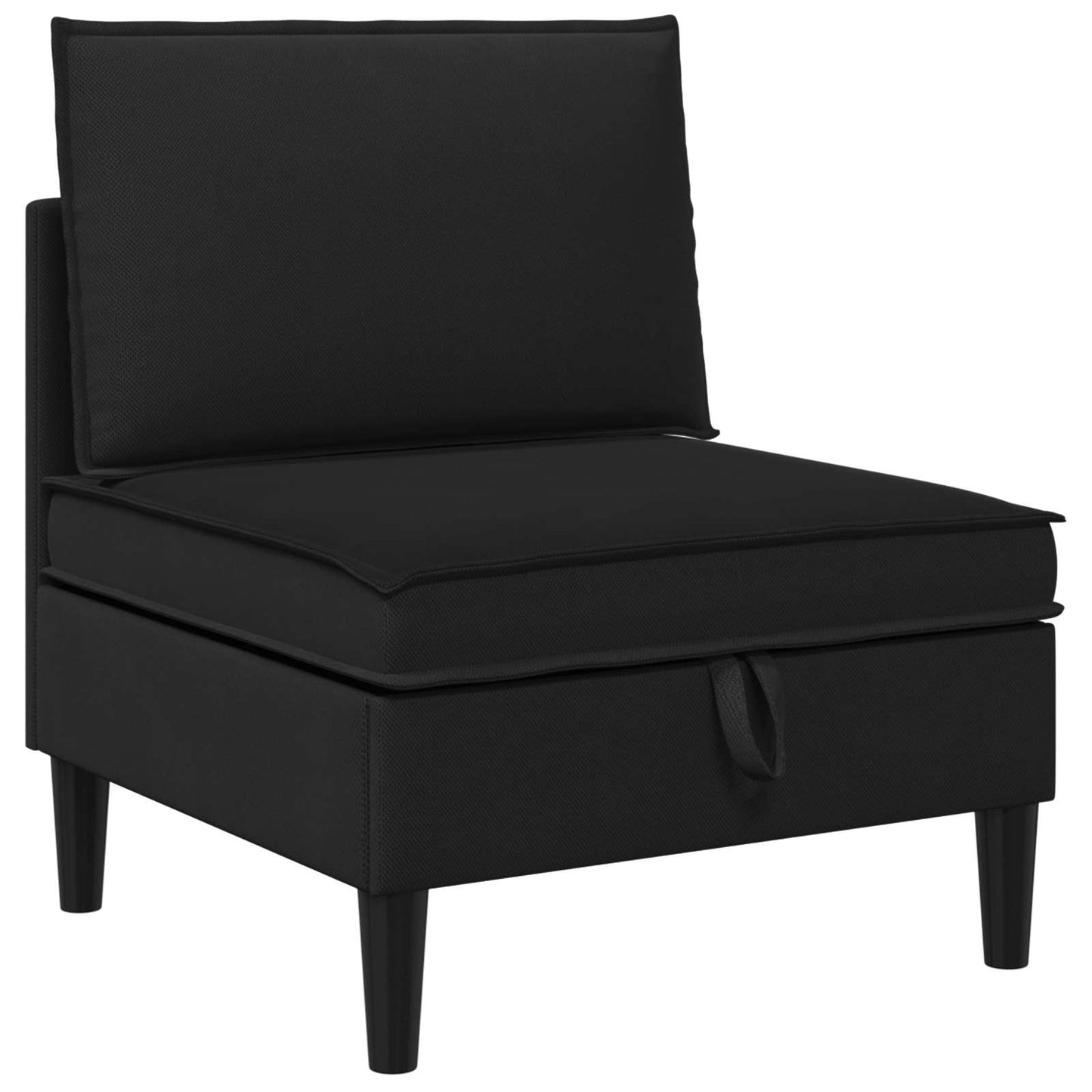 Set di mobili per il soggiorno 3 pcs Nero Tessuto | homemem39