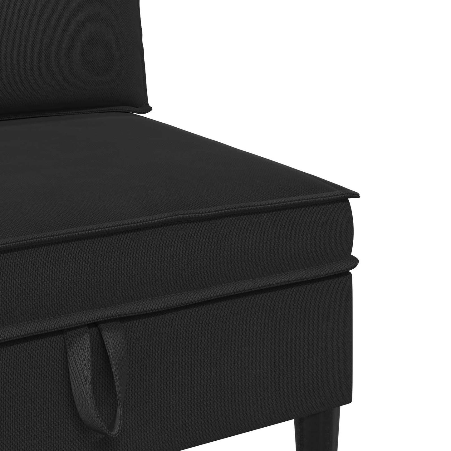 Set di mobili per il soggiorno 4 pcs Nero Tessuto | homemem39