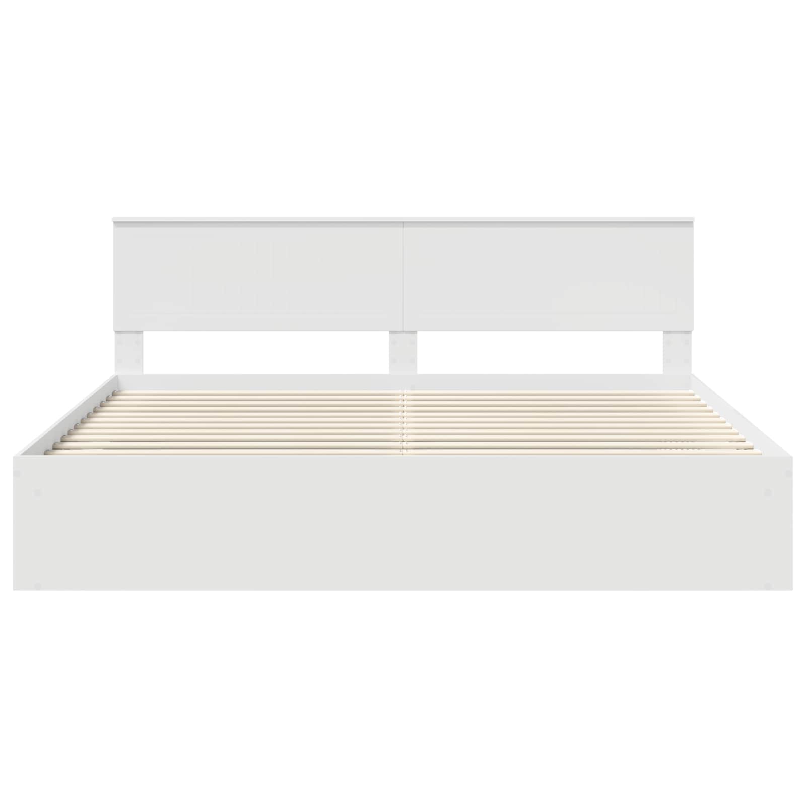 Struttura del letto Bianco 200 x 200 cm Pino massello | homemem39