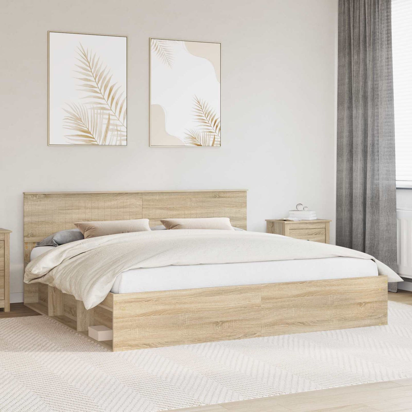 Struttura del letto Sonoma 200 x 200 cm Pino massello | homemem39