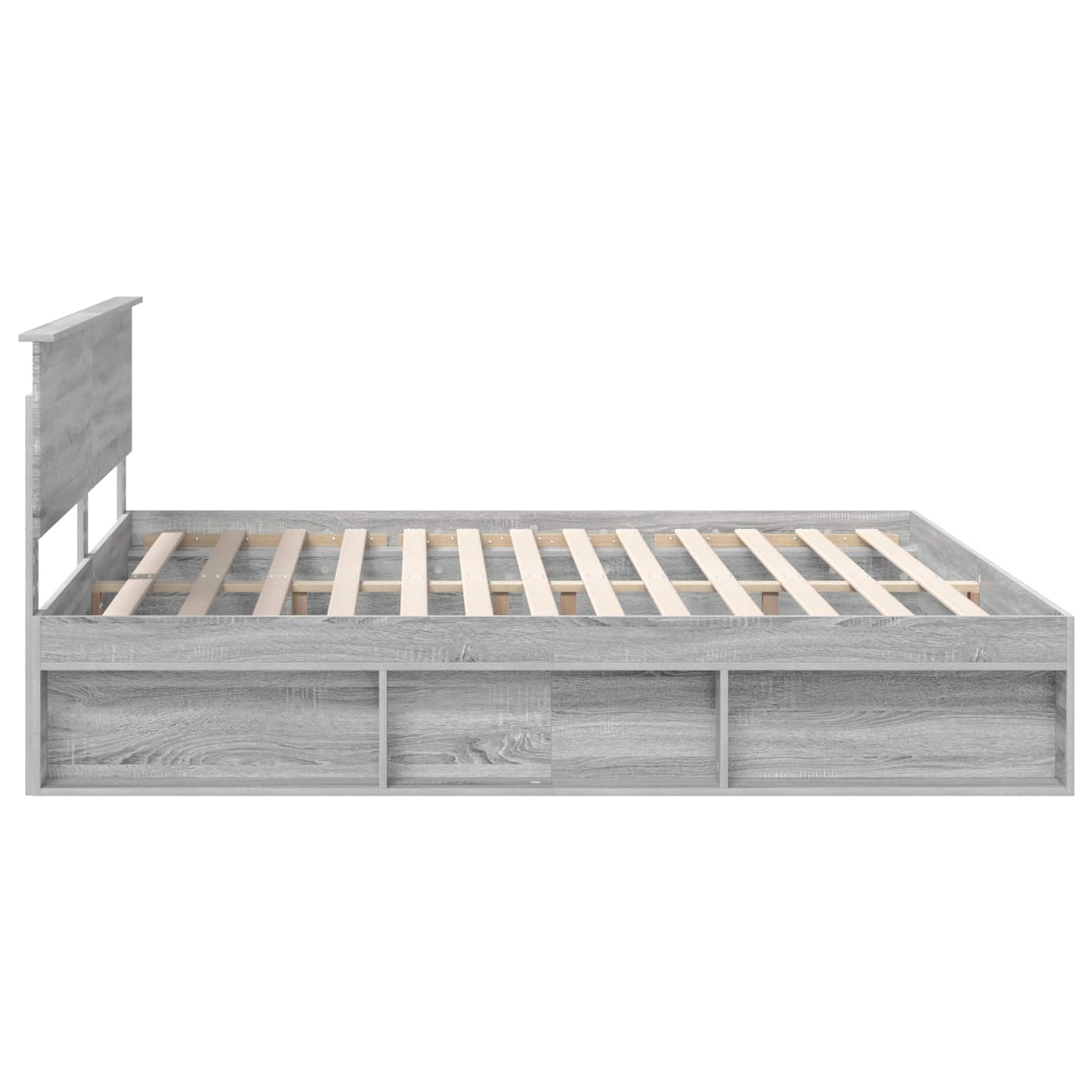 Struttura del letto Grigio Sonoma 200 x 200 cm Pino massello | homemem39