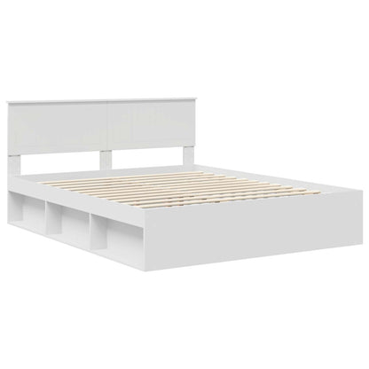 Struttura del letto Bianco 160 x 200 cm Pino massello | homemem39