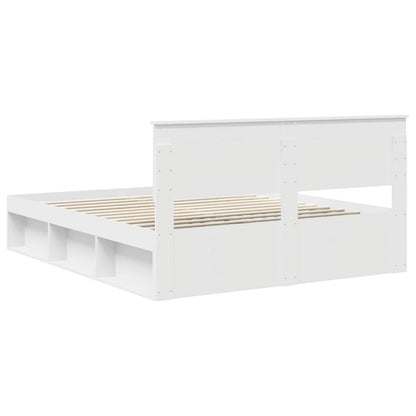 Struttura del letto Bianco 160 x 200 cm Pino massello | homemem39