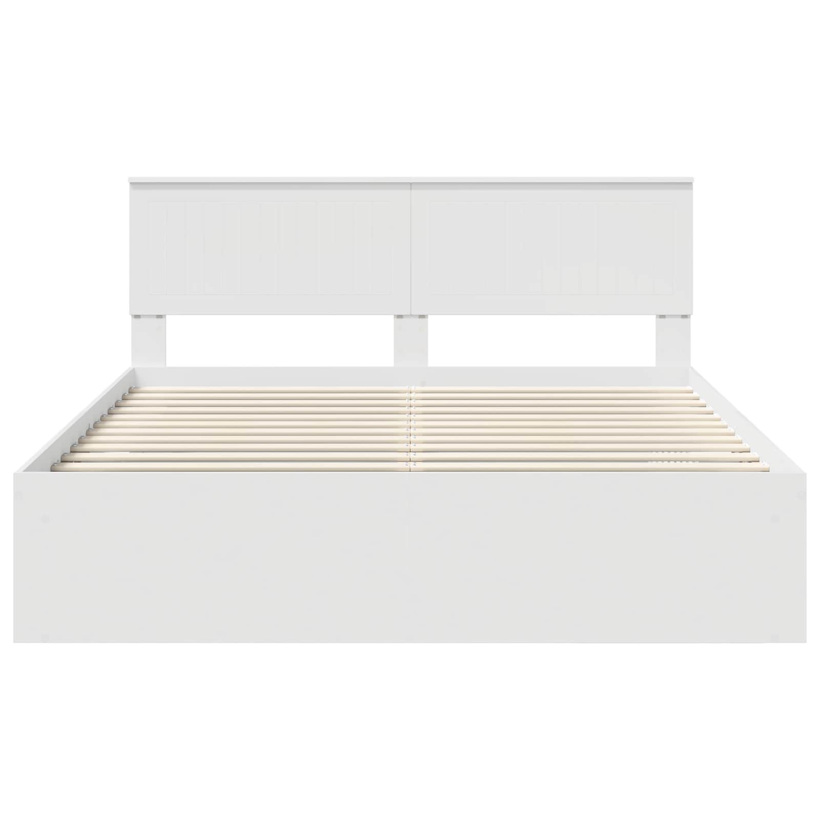 Struttura del letto Bianco 160 x 200 cm Pino massello | homemem39