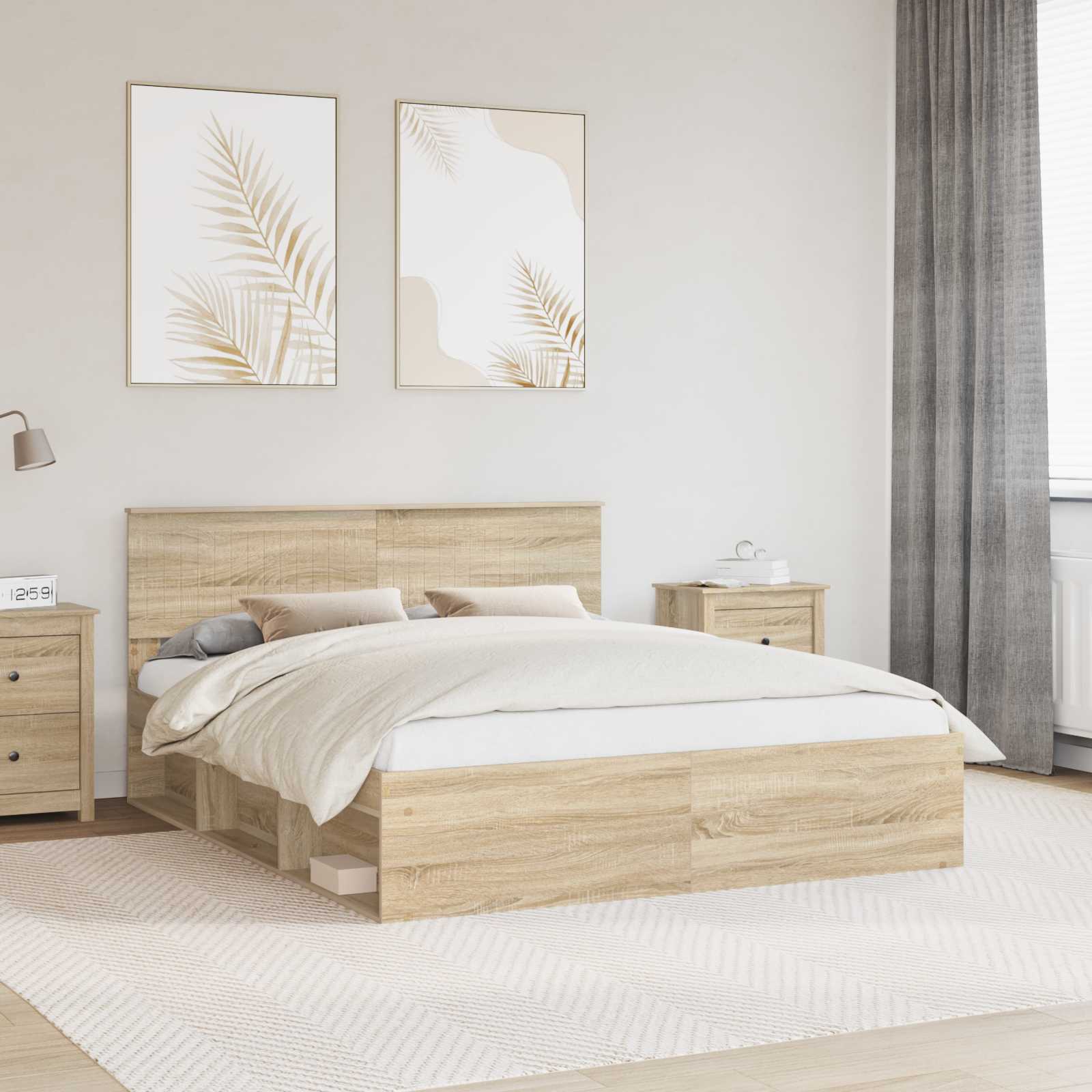 Struttura del letto Sonoma 160 x 200 cm Pino massello | homemem39