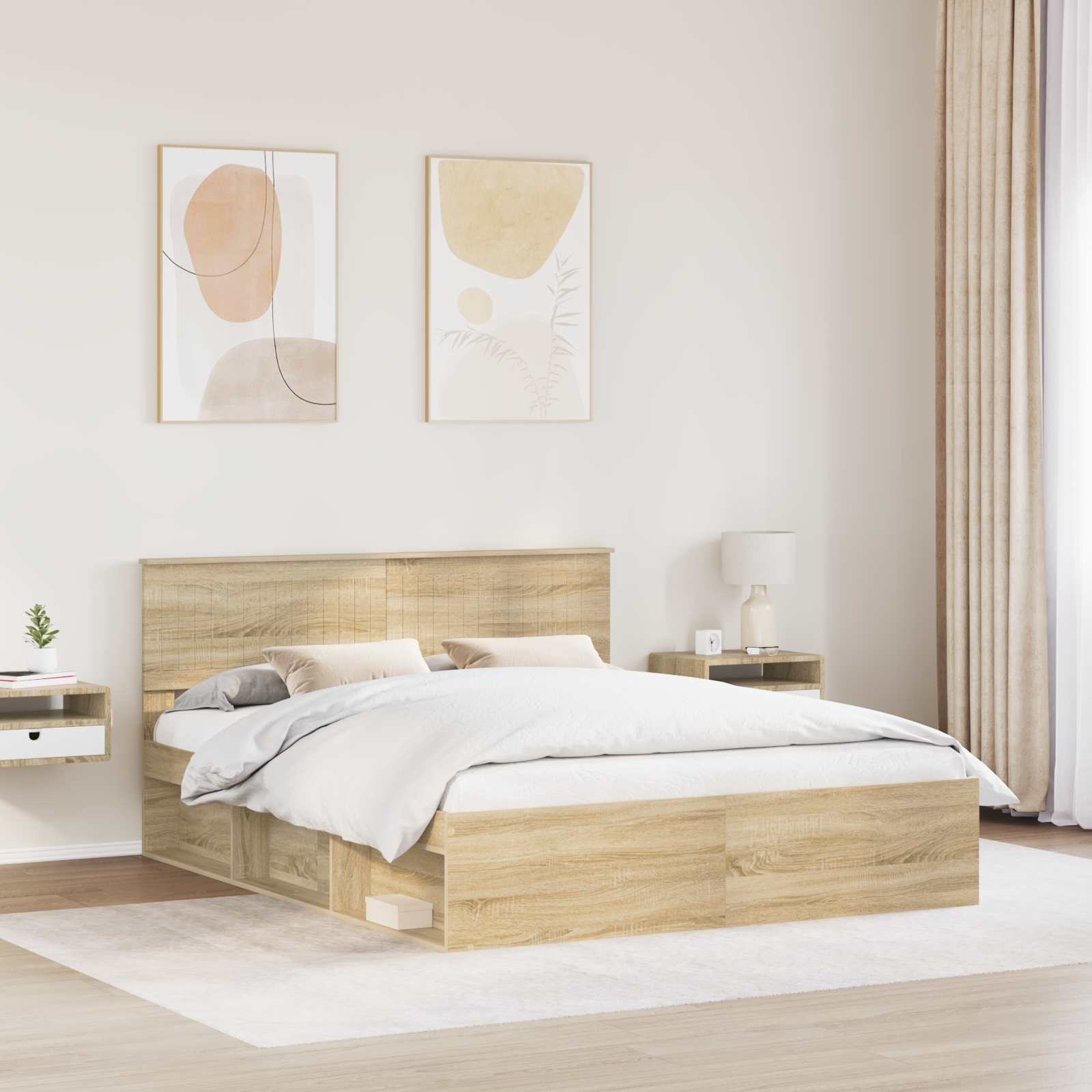 Struttura del letto Sonoma 160 x 200 cm Pino massello | homemem39