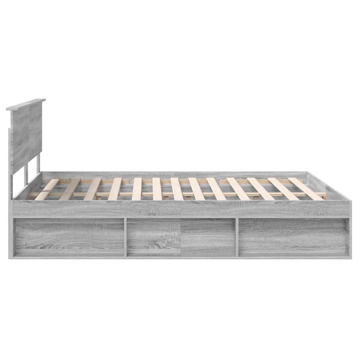 Struttura del letto Grigio Sonoma 160 x 200 cm Pino massello | homemem39