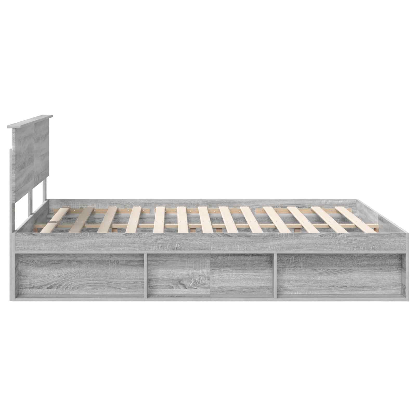 Struttura del letto Grigio Sonoma 160 x 200 cm Pino massello | homemem39