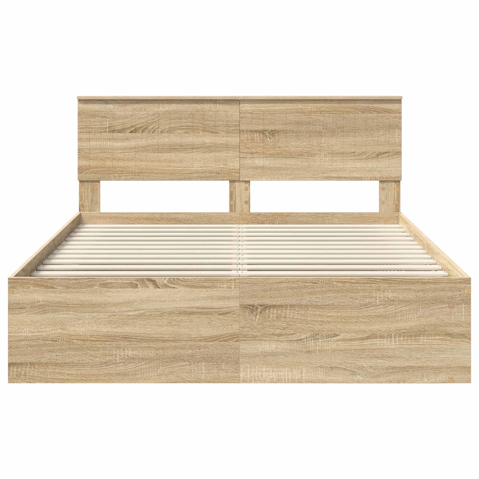 Struttura del letto Rovere Sonoma 150 x 200 cm Pino massello | homemem39