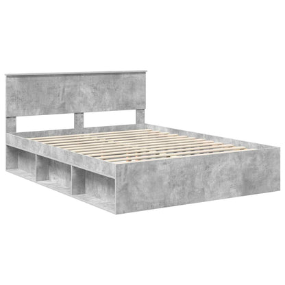 Struttura del letto Grigio Concretè 150 x 200 cm Pino massello | homemem39