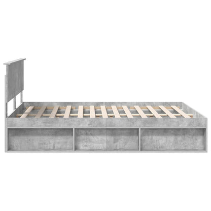 Struttura del letto Grigio Concretè 150 x 200 cm Pino massello | homemem39