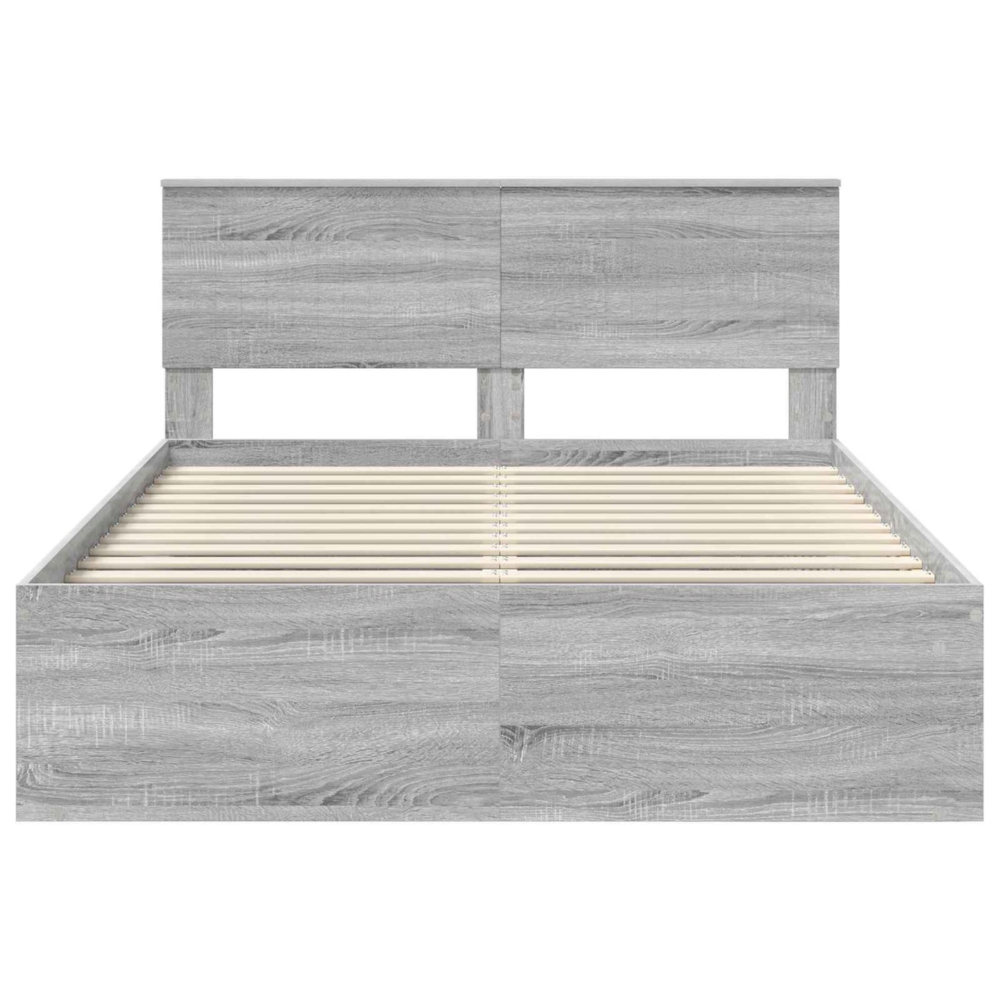 Struttura del letto Grigio Sonoma 140 x 200 cm Pino massello | homemem39